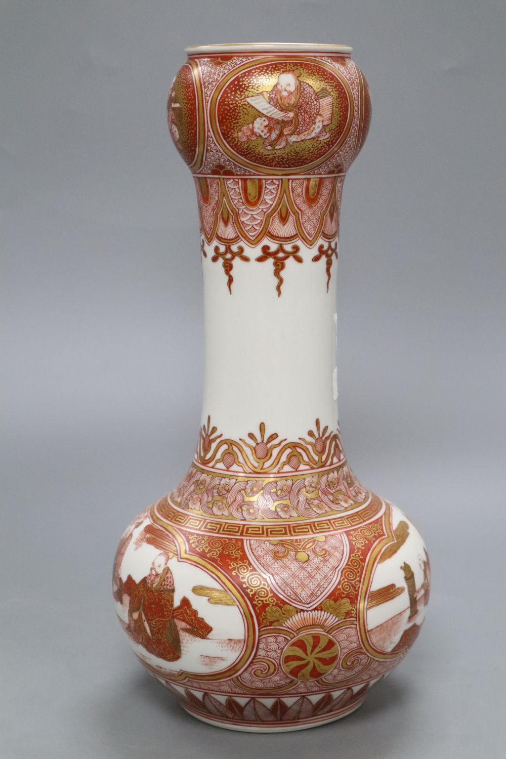 A Japanese Kutani vase, height 30cm